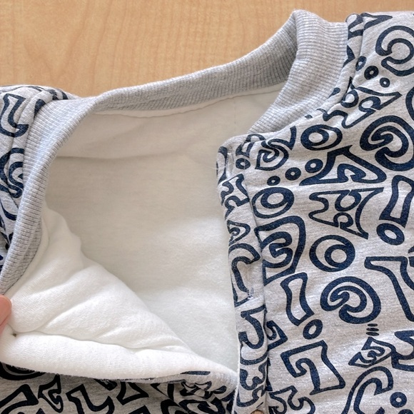 NWOT letter printed padded jacket - Picture 4 of 4